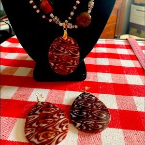 Costume Necklace and Earring Set